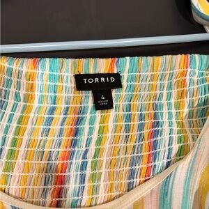 Torrid Multicolor Striped Dress